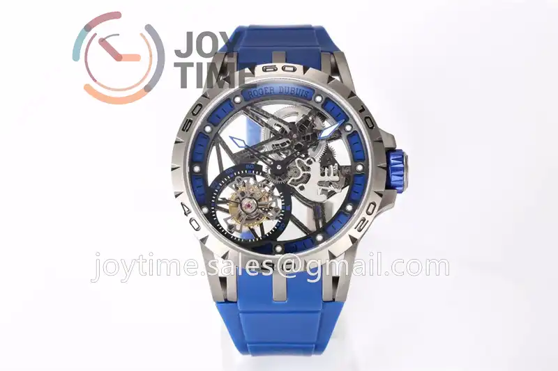 Roger Dubuis Excalibur Spider BBR 1:1 Best Edition 45mm SS Rubber Strap Tourbillon