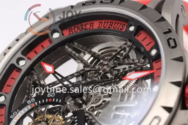 Roger Dubuis Excalibur Spider BBR 1:1 Best Edition 45mm SS Rubber Strap Tourbillon