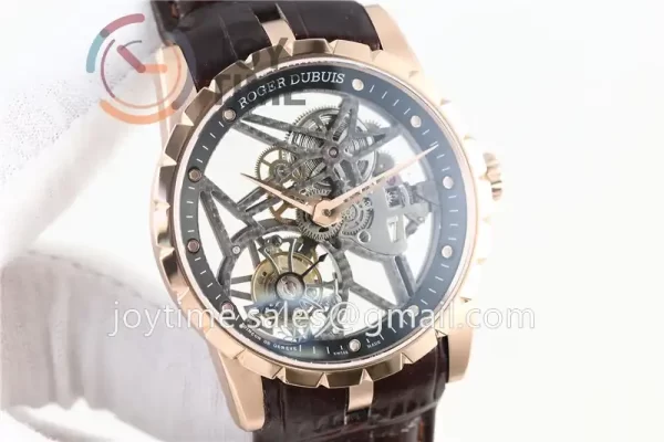 Roger Dubuis Excalibur Spider  BBR 1:1 Best Edition RG Leather Strap Tourbillon