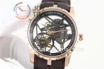 Roger Dubuis Excalibur Spider  BBR 1:1 Best Edition RG Leather Strap Tourbillon