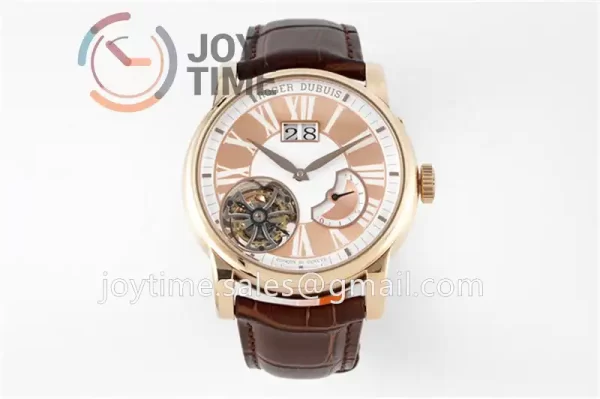 Roger Dubuis Hommage JBF 1:1 Best Edition RG Leather Strap Tourbillon