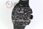 Richard Mille RM011 KVF 1:1 Best Edition Carbon Case Rubber Strap A7750