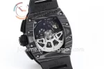 Richard Mille RM011 KVF 1:1 Best Edition Carbon Case Rubber Strap A7750