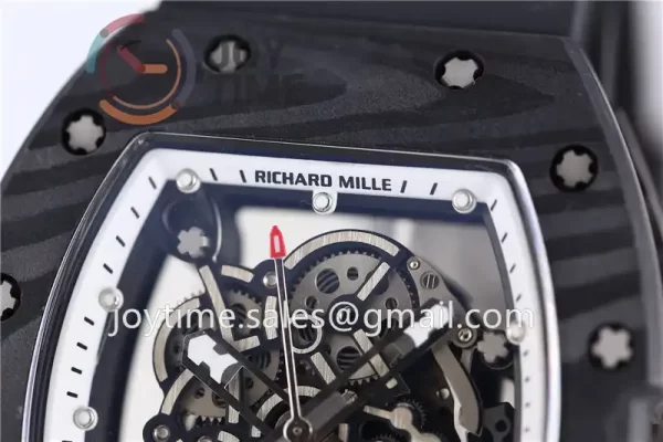 Richard Mille RM055 KVF 1:1 Best Edition Carbon/Titanium Case Rubber Strap Miyota8215