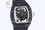 Richard Mille RM055 KVF 1:1 Best Edition Carbon/Titanium Case Rubber Strap Miyota8215