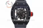 Richard Mille RM055 KVF 1:1 Best Edition Ceramic Case Rubber Strap Miyota8215