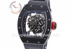 Richard Mille RM055 KVF 1:1 Best Edition Ceramic Case Rubber Strap Miyota8215