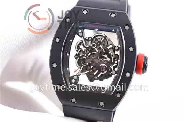 Richard Mille RM055 KVF 1:1 Best Edition Ceramic Case Rubber Strap Miyota8215