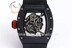 Richard Mille RM055 KVF 1:1 Best Edition Ceramic Case Rubber Strap Miyota8215