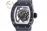 Richard Mille RM055 KVF 1:1 Best Edition Ceramic Case Rubber Strap Miyota8215