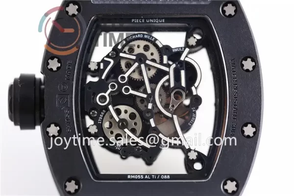 Richard Mille RM055 KVF 1:1 Best Edition Ceramic Case Rubber Strap Miyota8215