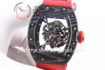 Richard Mille RM055 KVF 1:1 Best Edition Carbon/Titanium Case Rubber Strap Miyota8215