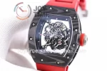 Richard Mille RM055 KVF 1:1 Best Edition Carbon/Titanium Case Rubber Strap Miyota8215