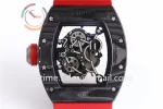 Richard Mille RM055 KVF 1:1 Best Edition Carbon/Titanium Case Rubber Strap Miyota8215