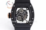 Richard Mille RM055 KVF 1:1 Best Edition Ceramic Case Rubber Strap Miyota8215