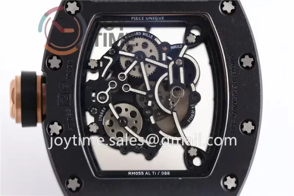 Richard Mille RM055 KVF 1:1 Best Edition Ceramic Case Rubber Strap Miyota8215