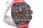 Richard Mille RM011 KVF 1:1 Best Edition Carbon Case Rubber Strap A7750