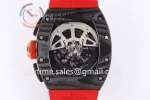 Richard Mille RM011 KVF 1:1 Best Edition Carbon Case Rubber Strap A7750