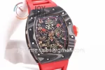 Richard Mille RM011 KVF 1:1 Best Edition Carbon/RG Case Rubber Strap A7750