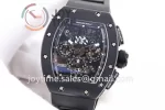 Richard Mille RM011 KVF 1:1 Best Edition Ceramic Case Rubber Strap A7750