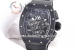 Richard Mille RM011 KVF 1:1 Best Edition Ceramic Case Rubber Strap A7750