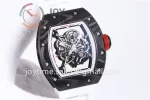 Richard Mille RM055 KVF 1:1 Best Edition Carbon Case Rubber Strap Miyota8215