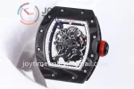 Richard Mille RM055 KVF 1:1 Best Edition Carbon Case Rubber Strap Miyota8215