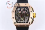 Richard Mille RM011 KVF 1:1 Best Edition RG Case Rubber Strap A7750