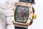 Richard Mille RM011 KVF 1:1 Best Edition RG Case Rubber Strap A7750