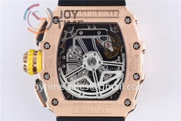 Richard Mille RM011 KVF 1:1 Best Edition RG Case Rubber Strap A7750