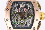 Richard Mille RM011 KVF 1:1 Best Edition RG Case Rubber Strap A7750