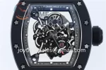 Richard Mille RM055 KVF 1:1 Best Edition Ceramic Case Rubber Strap Miyota8215