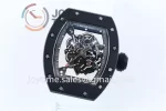 Richard Mille RM055 KVF 1:1 Best Edition Ceramic Case Rubber Strap Miyota8215