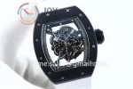 Richard Mille RM055 KVF 1:1 Best Edition Ceramic Case Rubber Strap Miyota8215