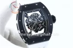 Richard Mille RM055 KVF 1:1 Best Edition Ceramic Case Rubber Strap Miyota8215