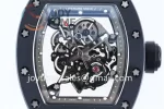 Richard Mille RM055 KVF 1:1 Best Edition Ceramic Case Rubber Strap Miyota8215