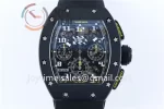 Richard Mille RM011 KVF 1:1 Best Edition Ceramic Case Rubber Strap A7750