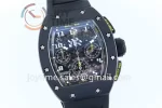 Richard Mille RM011 KVF 1:1 Best Edition Ceramic Case Rubber Strap A7750