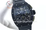 Richard Mille RM011 KVF 1:1 Best Edition Ceramic Case Rubber Strap A7750