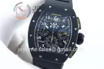 Richard Mille RM011 KVF 1:1 Best Edition Ceramic Case Rubber Strap A7750