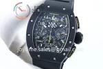 Richard Mille RM011 KVF 1:1 Best Edition Ceramic Case Rubber Strap A7750