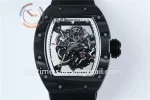 Richard Mille RM055 KVF 1:1 Best Edition Carbon/Titanium Case Rubber Strap Miyota8215