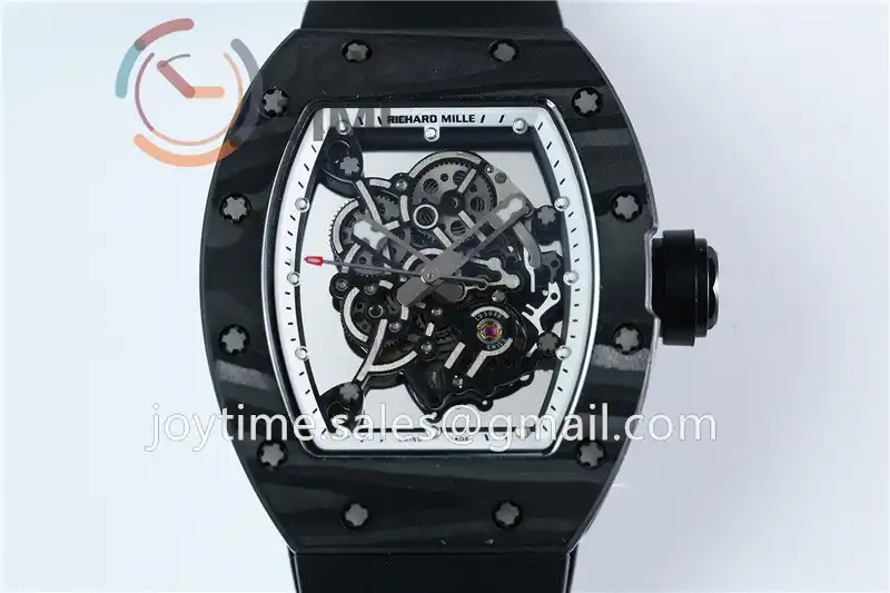 Richard Mille RM055 KVF 1:1 Best Edition Carbon/Titanium Case Rubber Strap Miyota8215