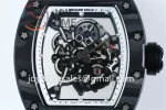 Richard Mille RM055 KVF 1:1 Best Edition Carbon/Titanium Case Rubber Strap Miyota8215