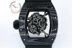 Richard Mille RM055 KVF 1:1 Best Edition Carbon/Titanium Case Rubber Strap Miyota8215