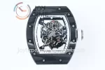 Richard Mille RM055 KVF 1:1 Best Edition Carbon/Titanium Case Rubber Strap Miyota8215