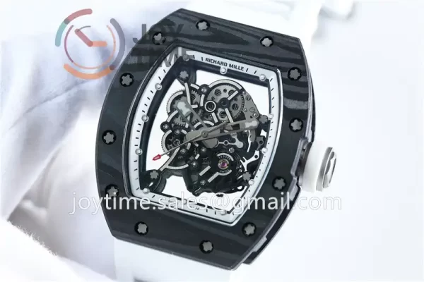 Richard Mille RM055 KVF 1:1 Best Edition Carbon/Titanium Case Rubber Strap Miyota8215