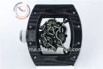 Richard Mille RM055 KVF 1:1 Best Edition Carbon/Titanium Case Rubber Strap Miyota8215