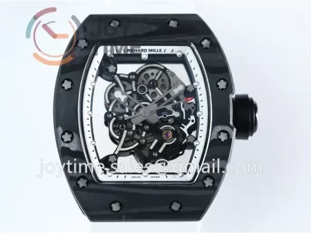 Richard Mille RM055 KVF 1:1 Best Edition Carbon/Titanium Case Rubber Strap Miyota8215