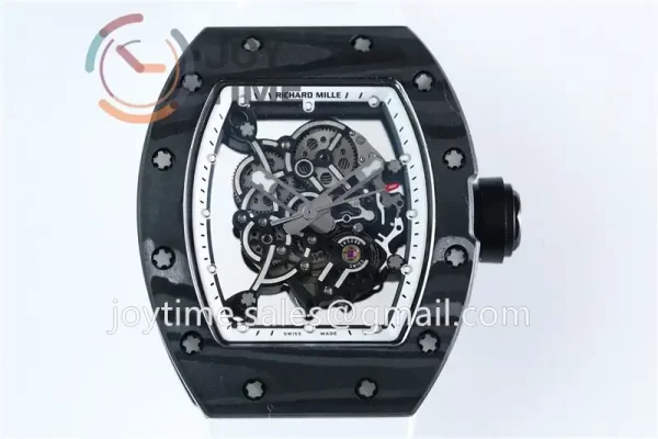 Richard Mille RM055 KVF 1:1 Best Edition Carbon/Titanium Case Rubber Strap Miyota8215